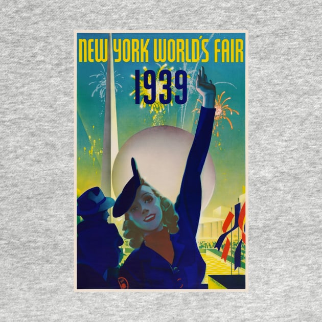 New York World's Fair 1939 Vintage Poster by vintagetreasure